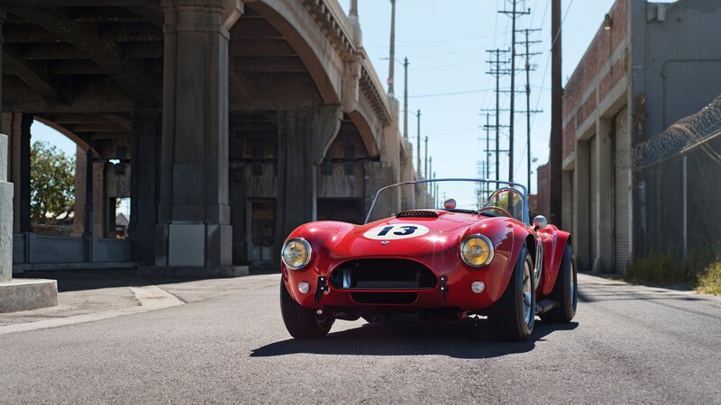 Red Classic Sports Car — Dramatic, Afternoon