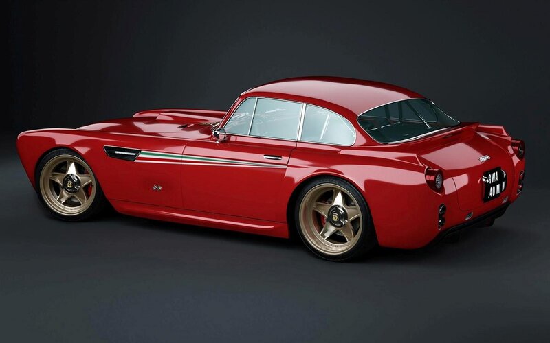 Red Classic Sports Car — Dramatic, Photograph