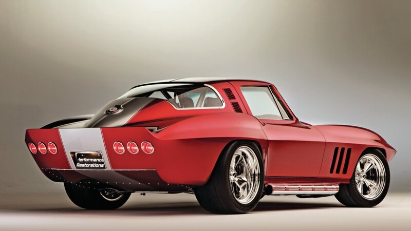 Red Classic Sports Car — Dramatic, Photograph, Wheels