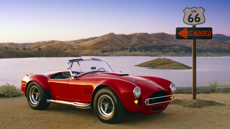 Red Classic Sports Car — Serene