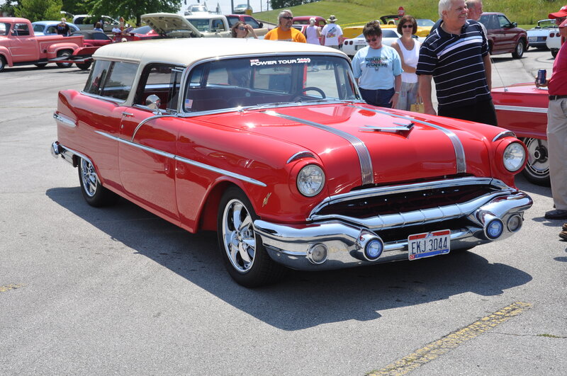 Red Classic Station Wagon — Outdoor