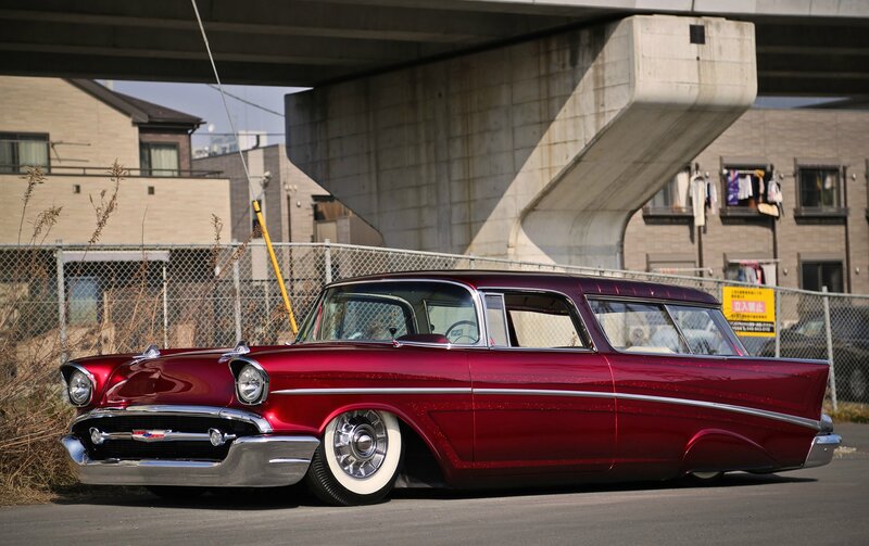 Red Classic Station Wagon — Urban