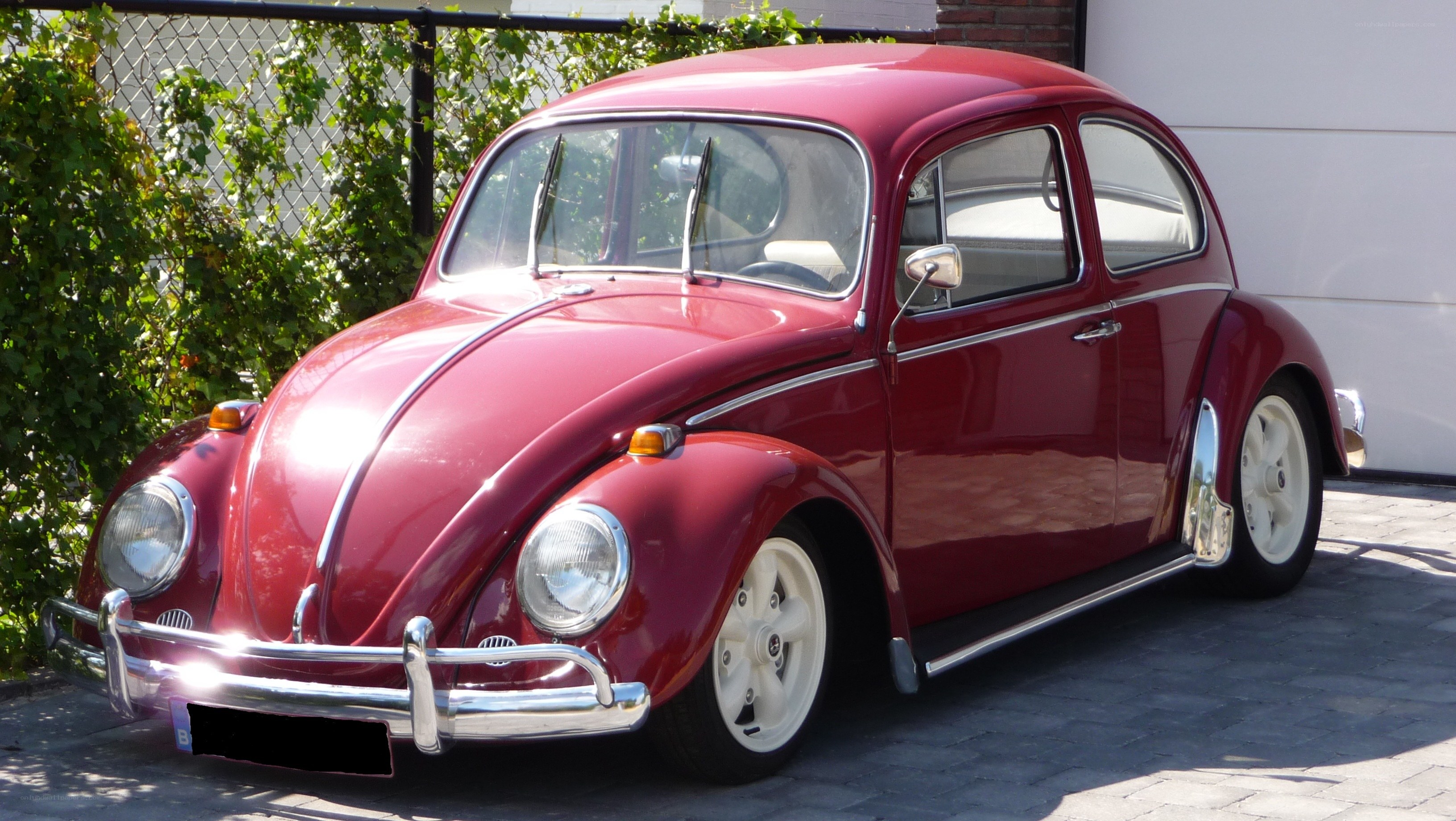 Red classic Volkswagen Beetle