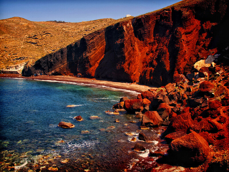 Red Cliffs by Sea