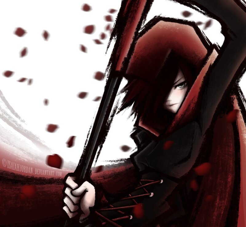 red-cloaked warrior with sword