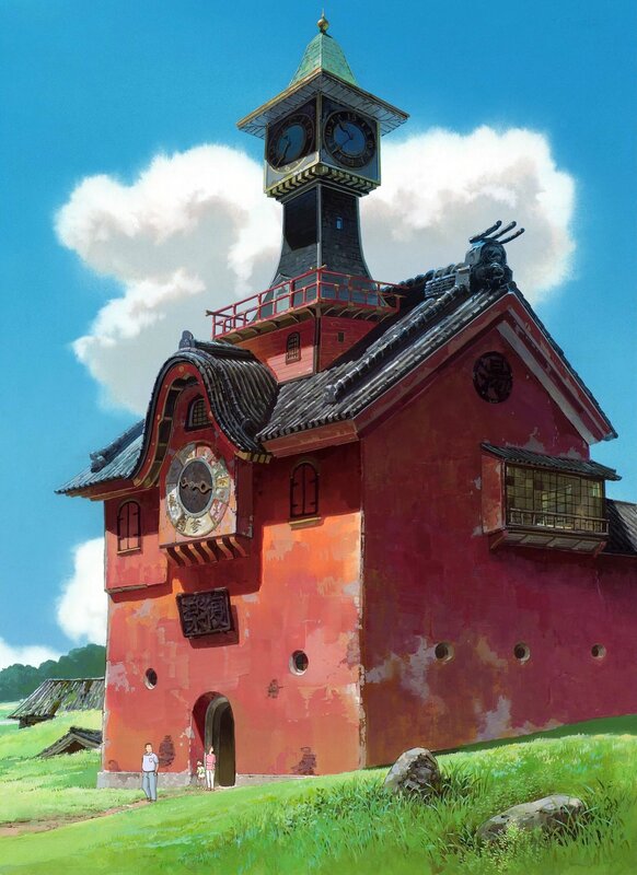 Red Clock Tower Building — Serene