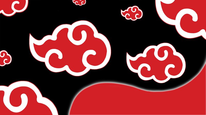 Red Clouds on Black — Dramatic