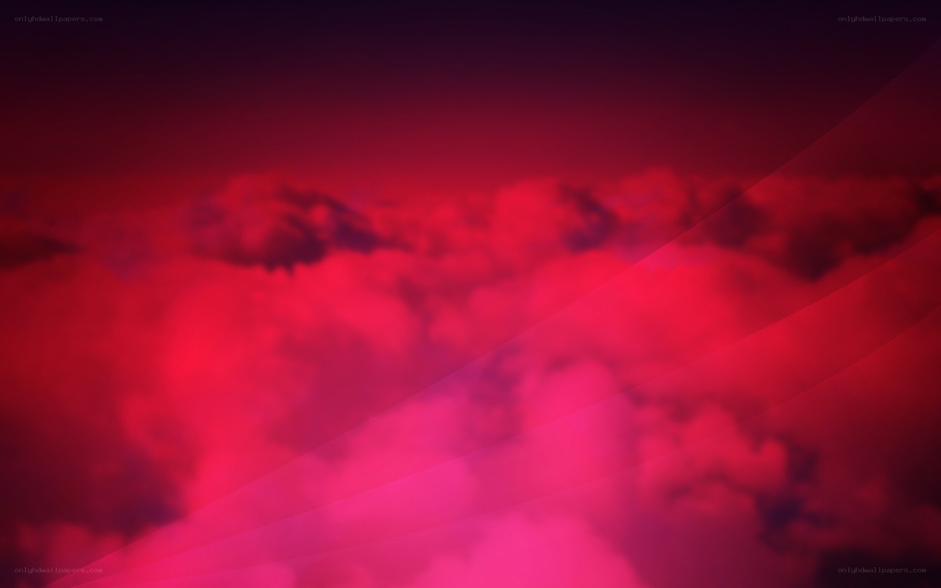 red cloudy sky abstract