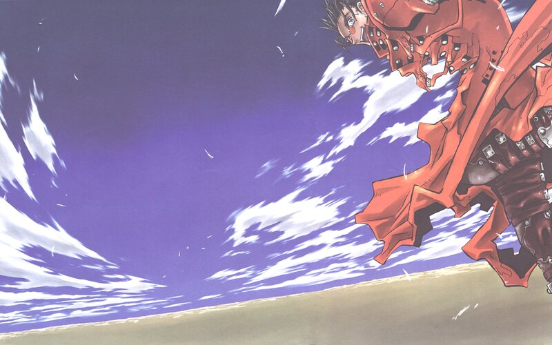 red coat character in motion