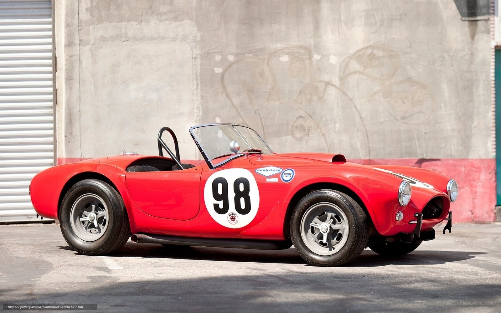 Red Cobra race car