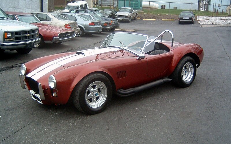Red Cobra sports car