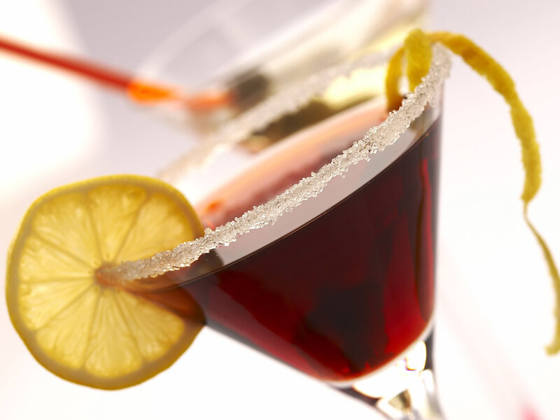Red Cocktail in Glass