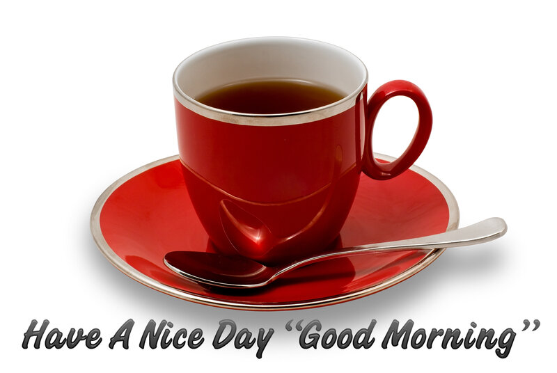 Red Coffee Cup — Calm, Morning, Photograph