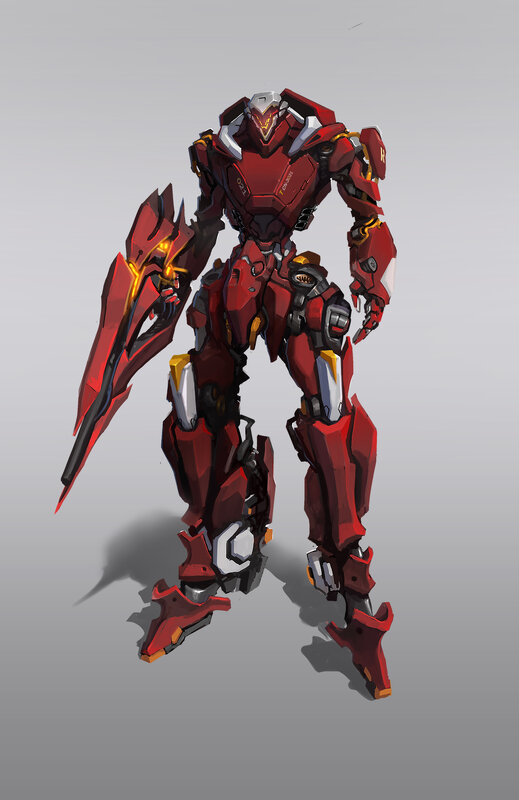 Red Combat Robot