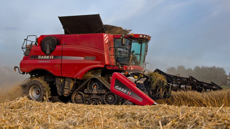 Red Combine Harvester