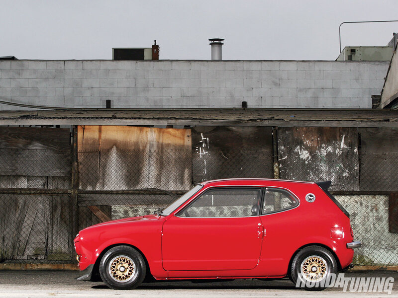 Red Compact Car — Urban