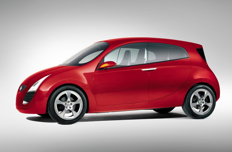 Red compact concept car