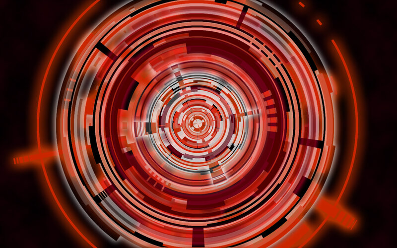 Red Concentric Rings