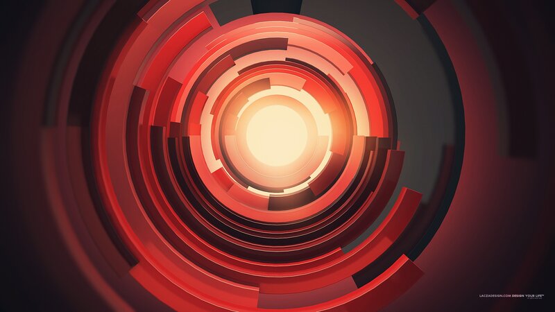 Red Concentric Tunnel