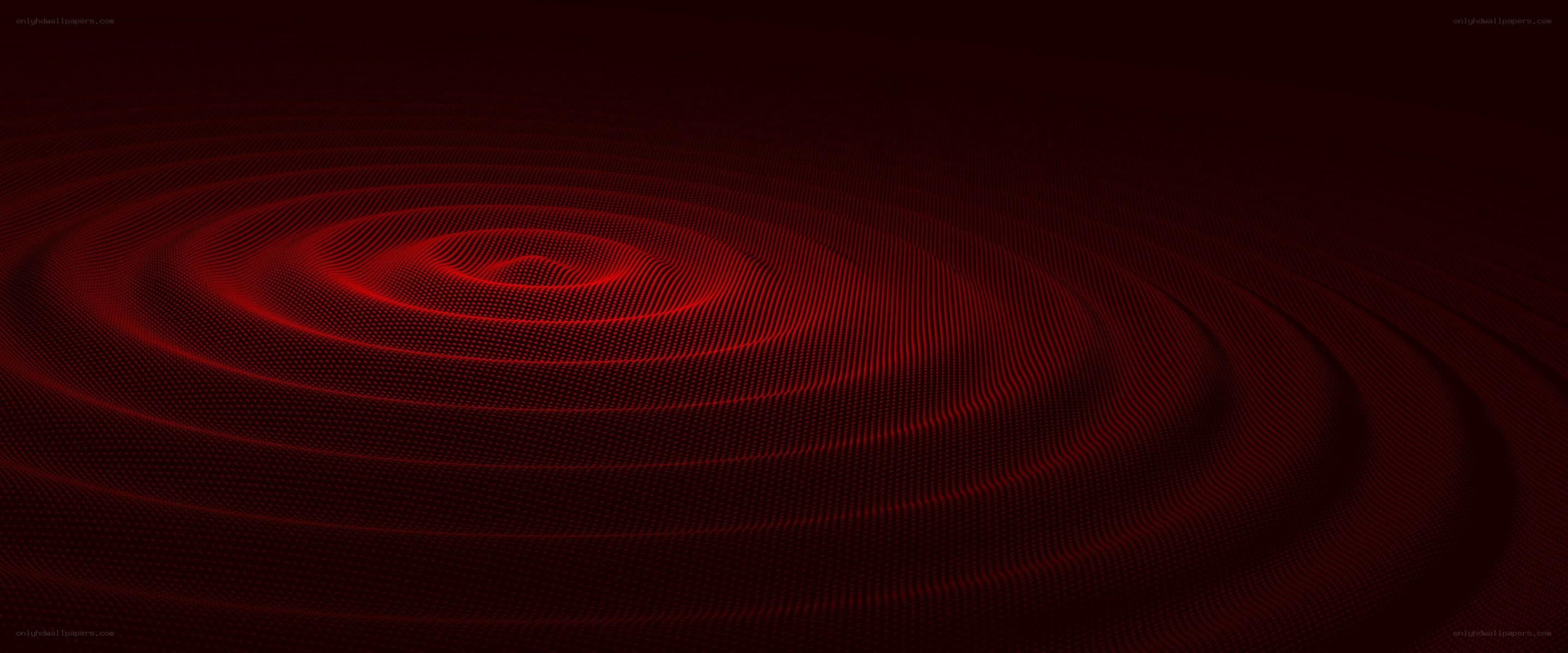 red concentric wave pattern