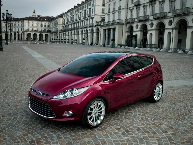 Red Concept Car — Calm, Afternoon, Photograph, Cobblestone Square