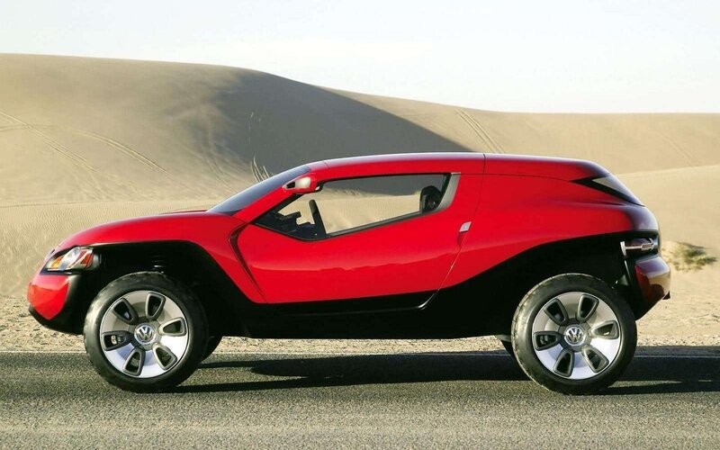 Red Concept Car — Desert