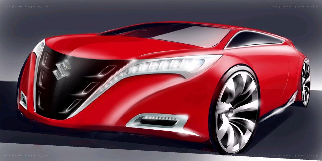 Red concept car design