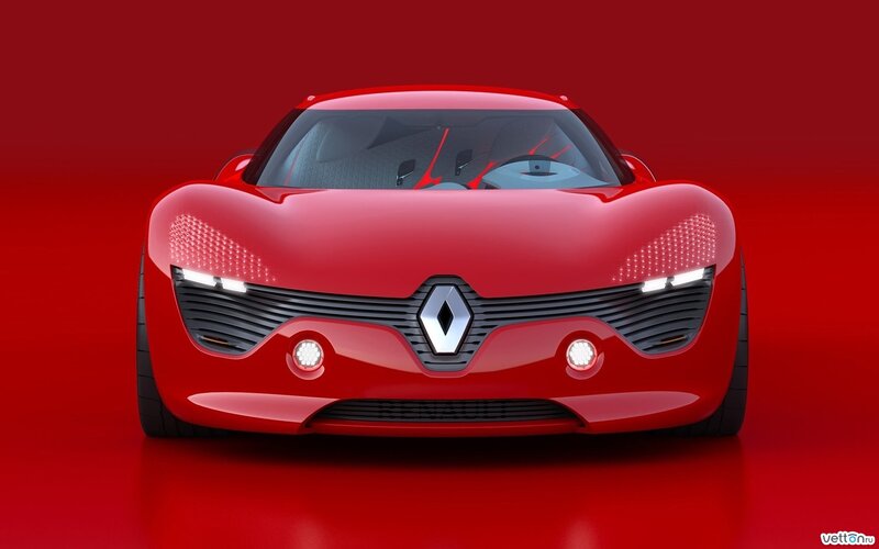 Red Concept Car — Dramatic, 3d Render, Grille, Headlights