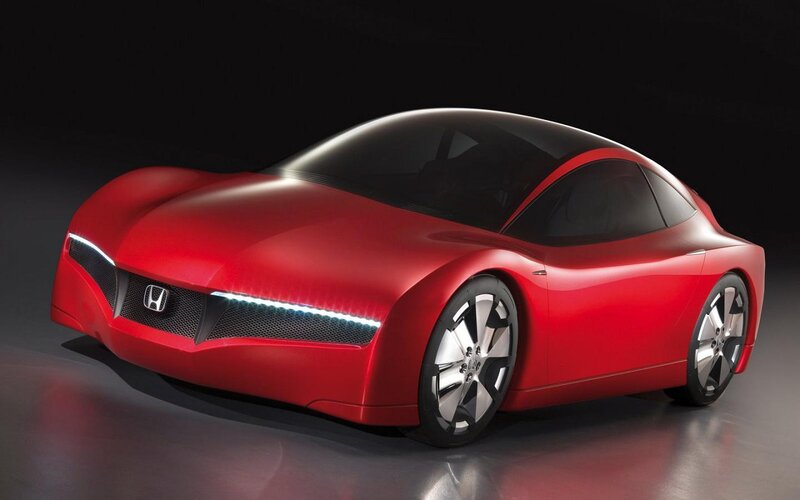 Red Concept Car — Dramatic, 3d Render, Headlights, Wheels