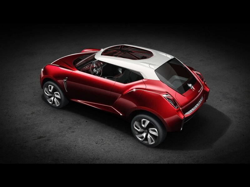 Red Concept Car — Dramatic, 3d Render, Wheel, Roof