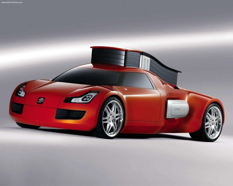 Red Concept Car — Dramatic, 3d Render, Wheels, Windows, Black, Silver