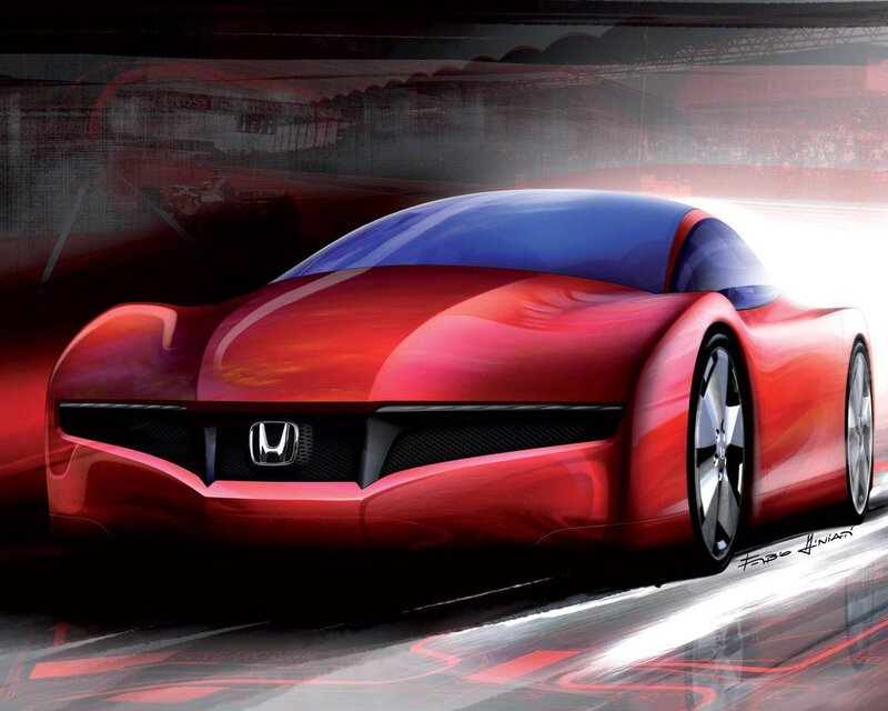 Red Concept Car — Dramatic, Digital Art, Stadium