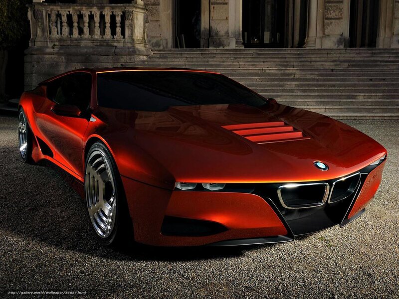 Red Concept Car — Dramatic, Night, Photograph, Building