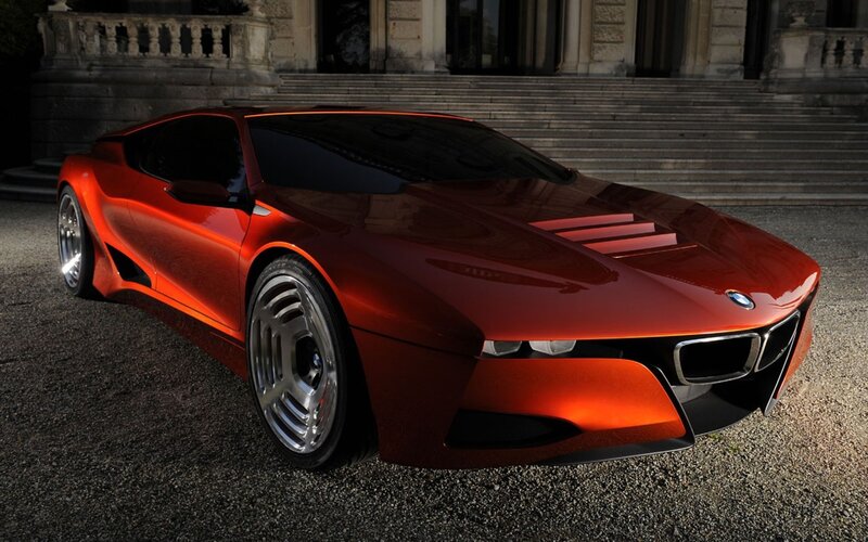Red Concept Car — Dramatic, Night