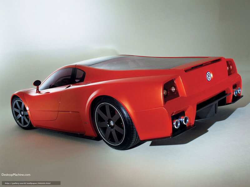 Red Concept Car — Dramatic, Photograph, Exhaust Pipes