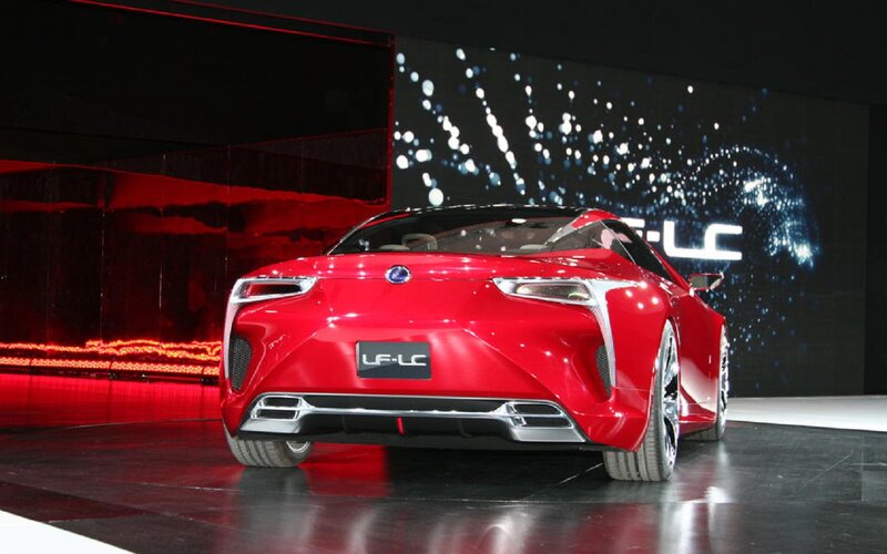 Red Concept Car — Dramatic, Photograph, Stage