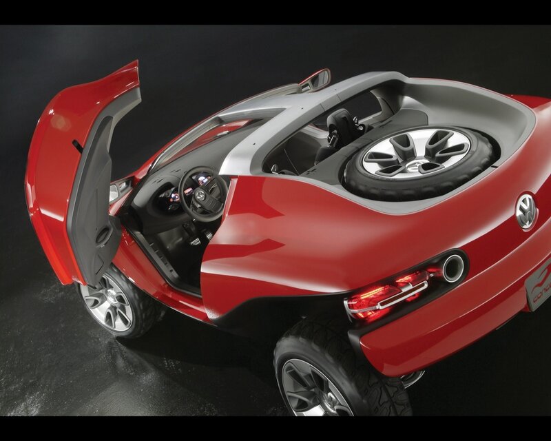 Red Concept Car — Dramatic, Photograph, Steering Wheel