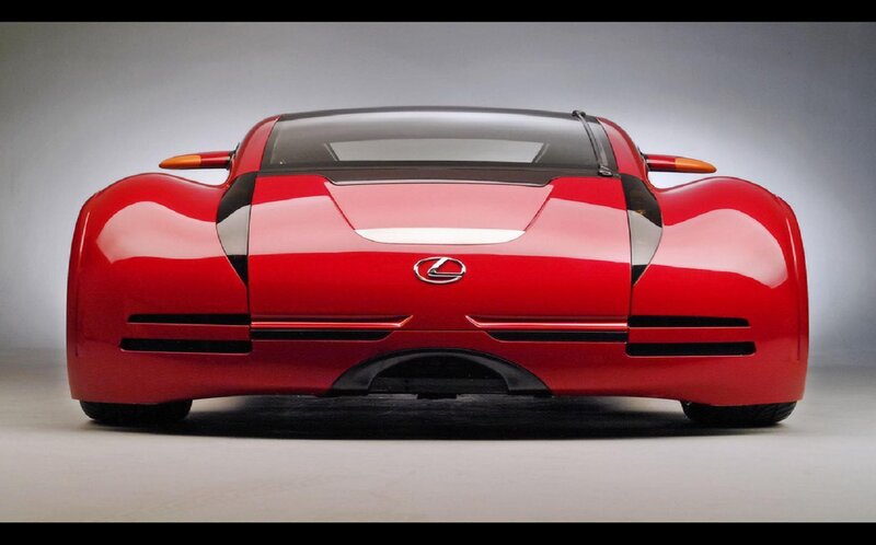 Red Concept Car — Dramatic, Photograph