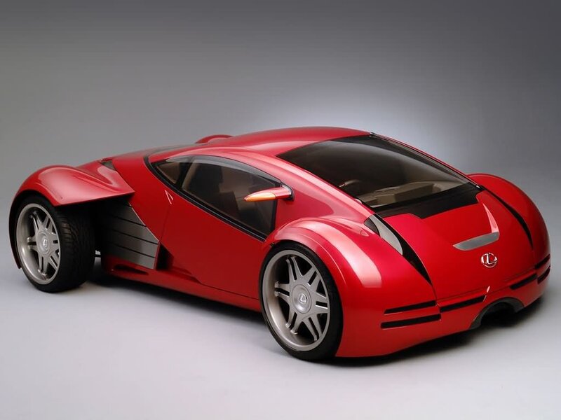 Red Concept Car — Dramatic, Photograph, Wheel, Window