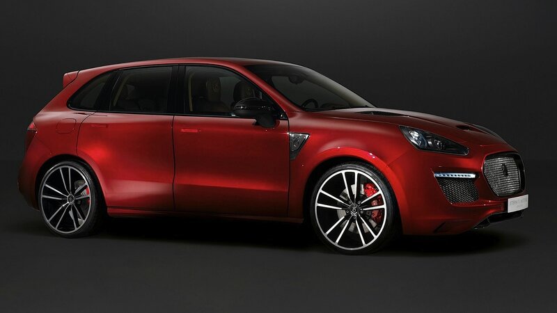 Red Concept Car — Dramatic, Photograph, Wheels, Headlights, Black