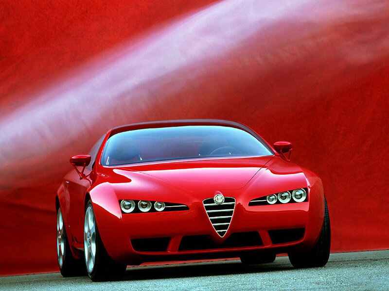 Red Concept Car — Dramatic, Photograph, Wind