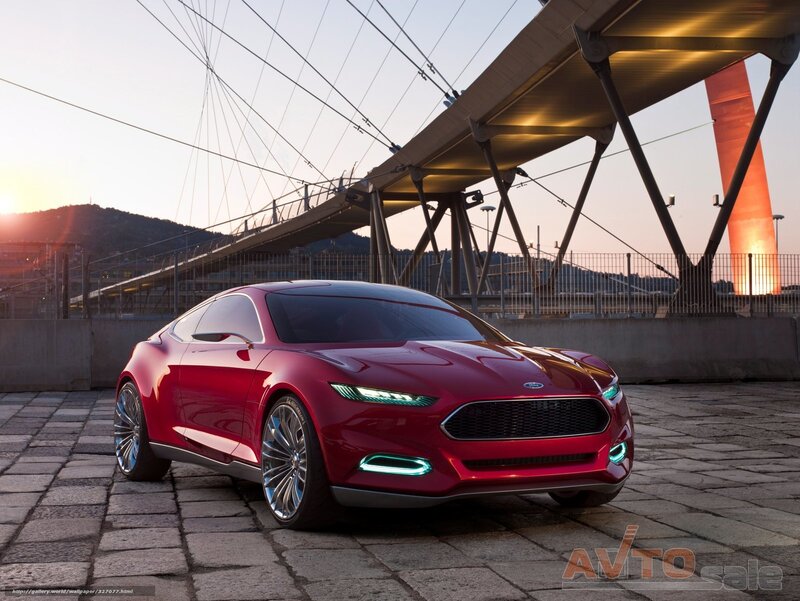 Red Concept Car — Dramatic, Sunset, 3d Render, Bridge, Cobblestone