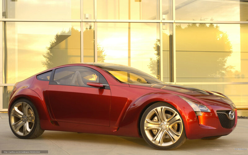 Red Concept Car — Dramatic, Sunset, Photograph, Building