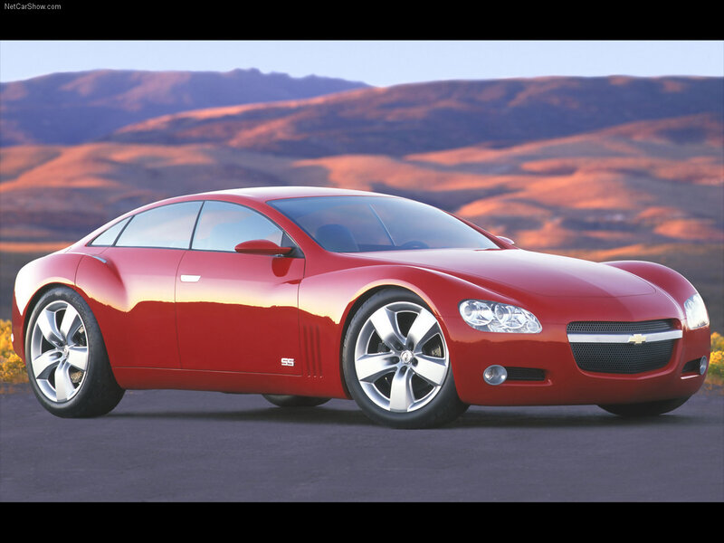 Red Concept Car — Dramatic, Sunset