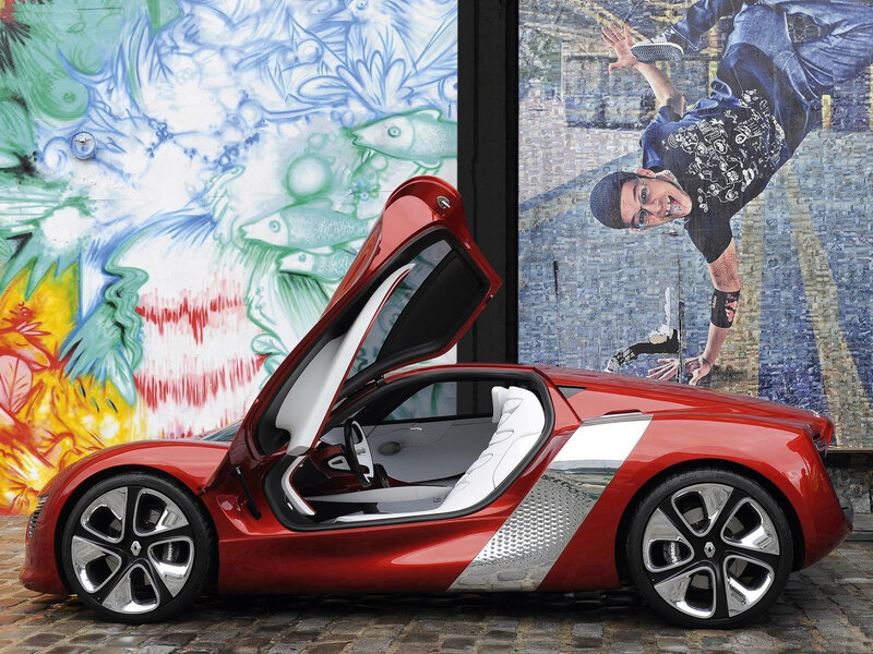 Red Concept Car — Dynamic, Photograph