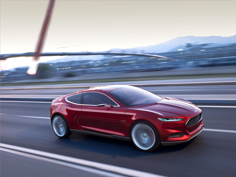 Red Concept Car — Dynamic, Sunset, 3d Render, Road