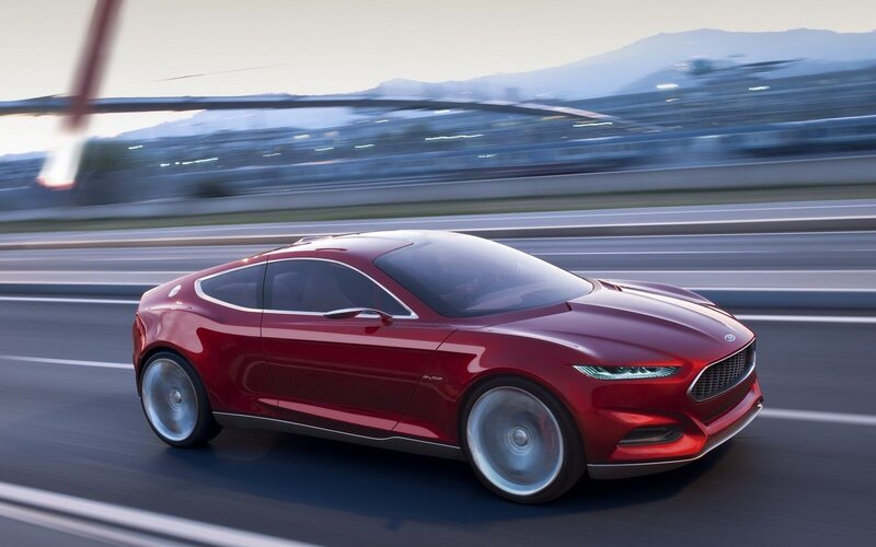 Red Concept Car — Dynamic, Sunset, 3d Render