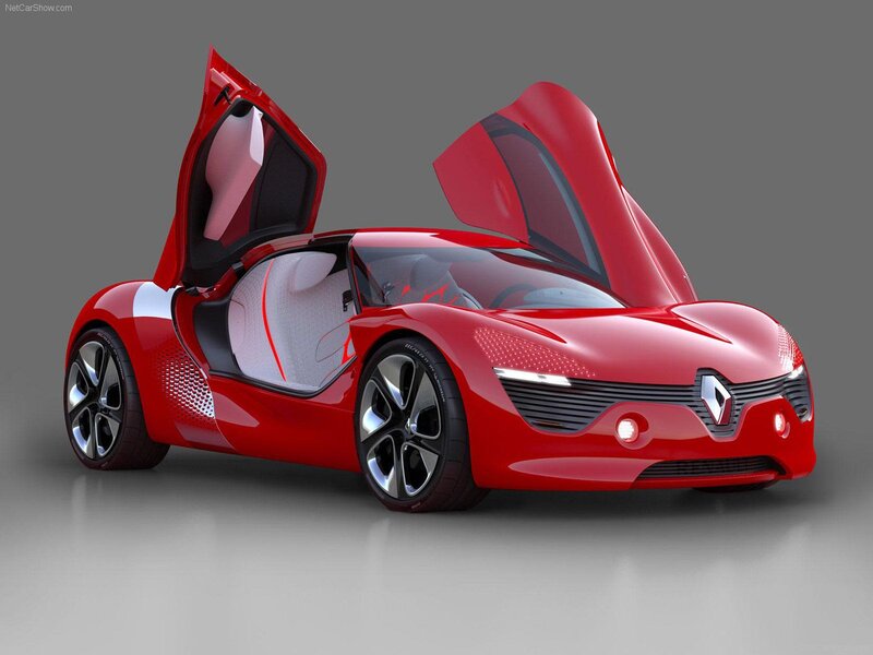 Red Concept Car — Futuristic, 3d Render, Car Door