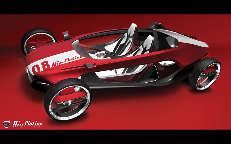 Red Concept Car — Futuristic