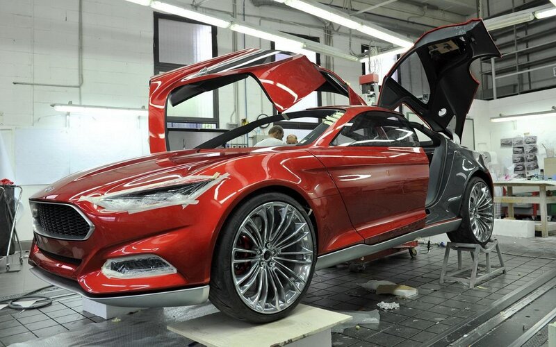 Red Concept Car — Industrial, Photograph